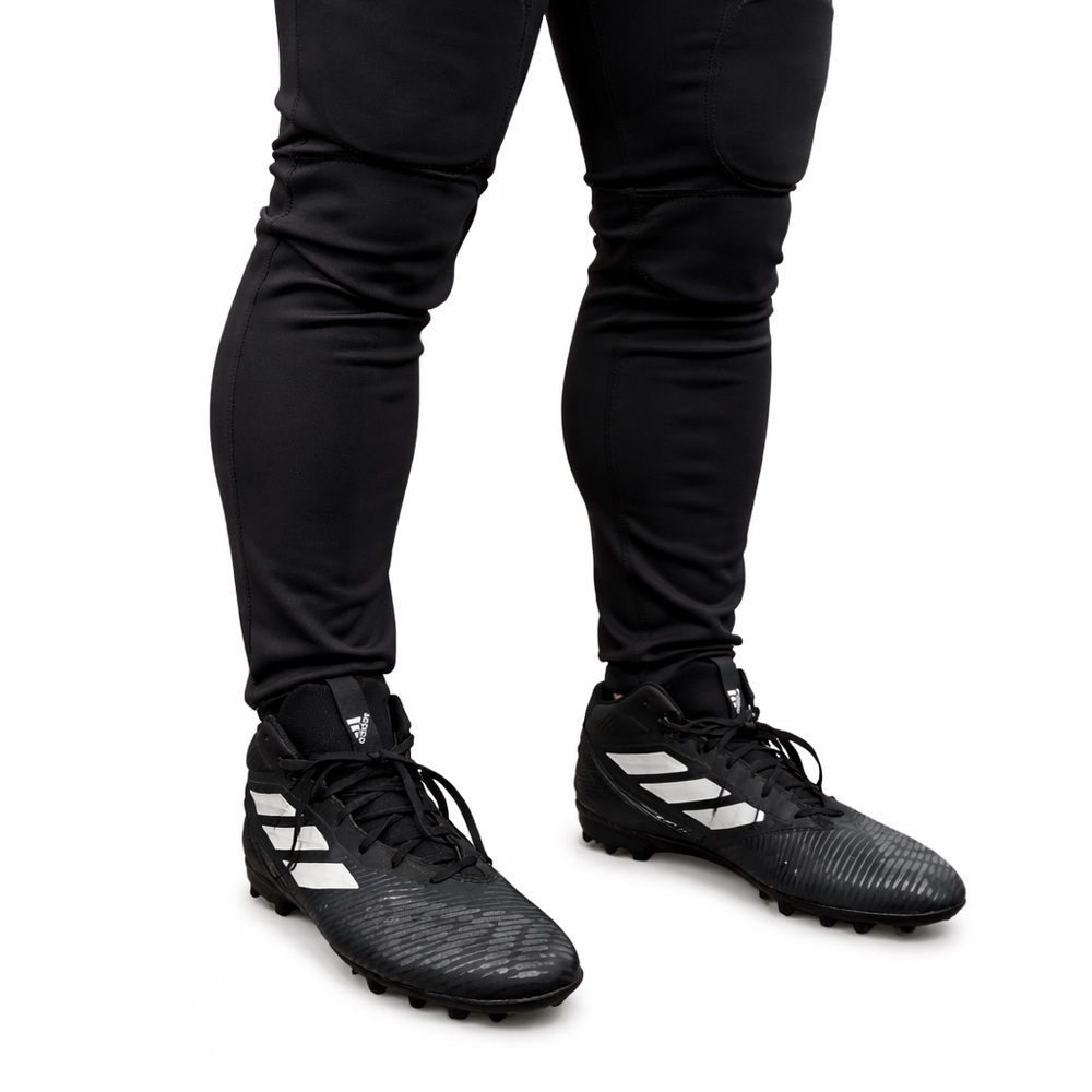 Size 12 Adidas Men’s Freak Mid MD Football Cleats Black White Lace Up Studs